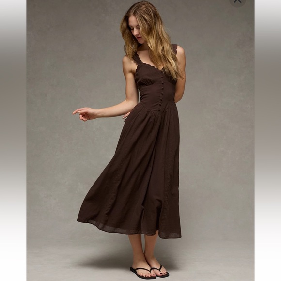 American Eagle Outfitters Dresses & Skirts - AE Sweetheart Corset Midi Dress